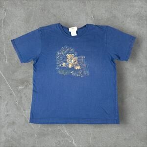 Vintage 90s Teddy Bear Nature Northern Reflections Sz Small Short Sleeve T-Shirt